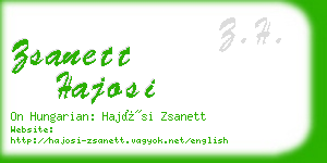 zsanett hajosi business card